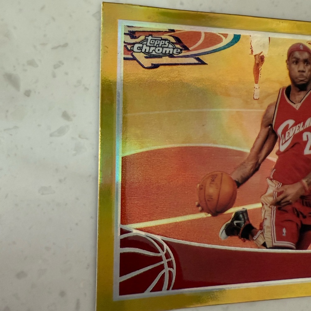 2009 topps chrome lebron James gold refractor 15/50 - Picture 4 of 12